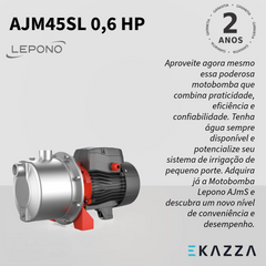 Bomba d'Água Autoaspirante AJM45SL 0,6 HP Lepono