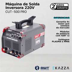 Máquina de Solda Inversora CUT-500 PRO 220V - AWT