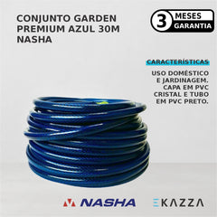 Conjunto Mangueira Garden Premium Azul 30m - Nasha