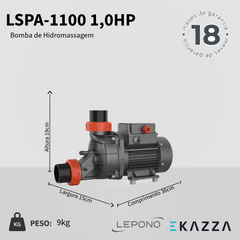 Bomba d’água Hidromassagem LSPA 1100 1,0HP Lepono