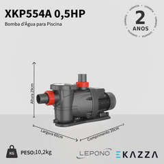 Bomba d'Água para Piscina XKP554A Lepono 0,5HP