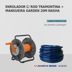 Kit Enrolador + Mangueira Premium 20m