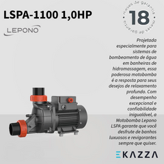 Bomba d’água Hidromassagem LSPA 1100 1,0HP Lepono