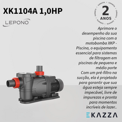 Bomba d'Água para Piscina XKP1104A Lepono 1,0HP