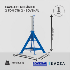 Cavalete Mecânico 2 Toneladas CTN2 - Bovenau