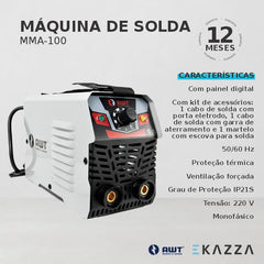 Máquina de Solda Inversora MMA-100 AWT