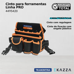 Cinto para ferramentas eletricista linha PRO - Tramontina