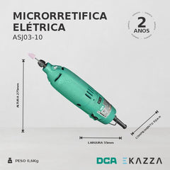 Micro Retifica Elétrica 3MM 105W ASJ03-10 - DCA