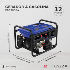 Gerador à Gasolina PB3300EA - ZS POWER