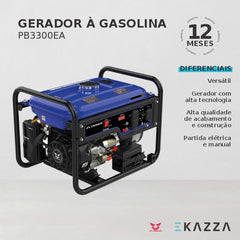 Gerador à Gasolina PB3300EA - ZS POWER