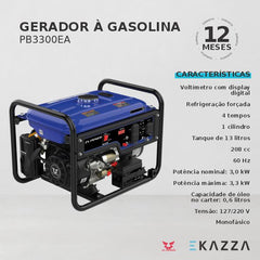 Gerador à Gasolina PB3300EA - ZS POWER