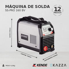 Máquina de Solda Inversora MMA SS-PRO 160 BV - KENDE