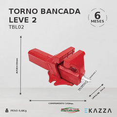 Torno de Bancada Leve nº2 TBL02 - Metalsul